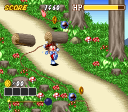 Kid Klown in Crazy Chase (USA) In game screenshot